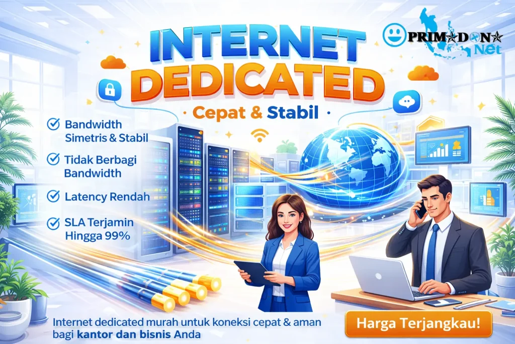 internet dedicated murah primadona net indonesia